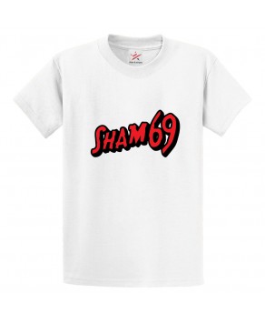 Sham69 Classic Unisex Kids and Adults T-Shirt for Rock Music Fans